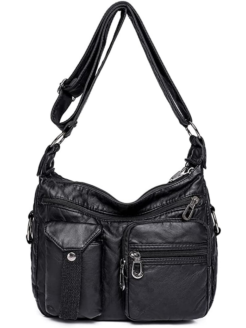 Crossbody Purse for Women Multi Pockets Cross Body Bag and Leather Backpack? TANTOMI Crossbody Bags for Women, 6-Pockets Cross Body Purse  main image 3