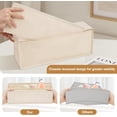 thumbnail image 3 of hlquji Drawer Organizer with Stable Base  Storage System for Socks  Bras  Underwear  Suitable for  Furniture  Made of Polyester and Linen  Washable  Fabric Storage Boxes in Beige, 3 of 8