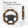 thumbnail image 3 of Balery Maple Forest Panda Fundas elásticas antideslizantes para volante, funda protectora universal para hombre y mujer, 15 pulgadas, accesorios para coche., 3 of 6