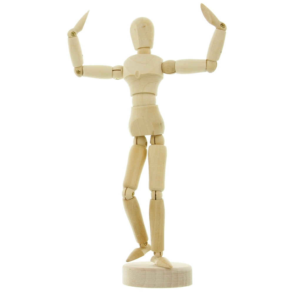 us art supply artist drawing cat manikin articulated wooden mannequin