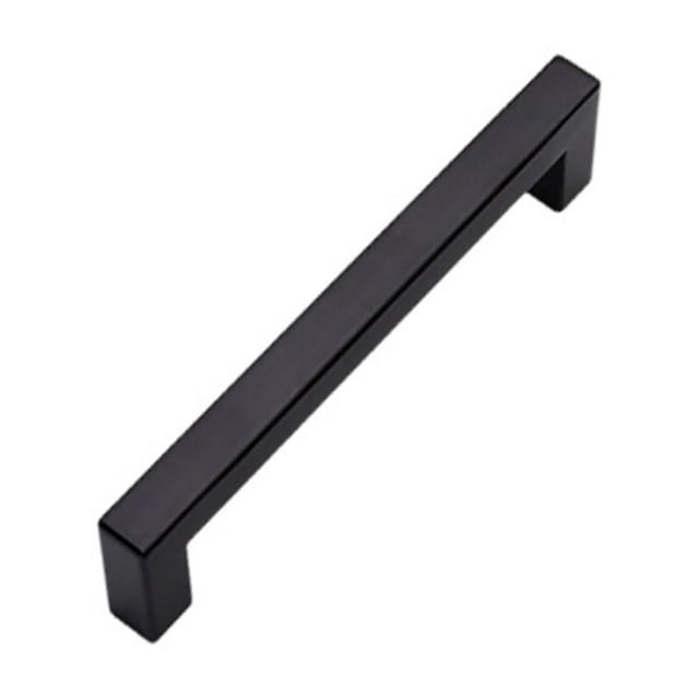 Binwennn Poignée de Cabinet 5 Pcs Poignée de Cuisine Noire Poignée de Tiroir Carrée Poignée de Tiroir en Acier Inoxydable Cinq Poignées
