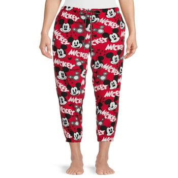 Disney Mickey Mouse Women's and Women's Plus Holiday Joggers