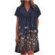 thumbnail image 1 of Vestidos casuales de verano para mujer, túnica de fiesta, columpio, cuello en V informal, vestidos de mujer sólidos con bolsillos Pompotops ghjkhdj15479, 1 of 1