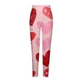 thumbnail image 5 of lcziwo Womens Valentine's Day Compression Leggings Gym High Waisted Workout Yoga Pants Fashion Heart Graphic Print Tights Multicolor M, Sale of The Day, 5 of 6