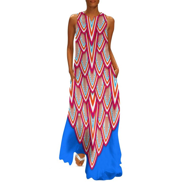 crimson blue dress Crimson Game Day Short Sleeve Tiered Dress