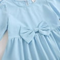 thumbnail image 3 of XEGLSBU Dresses for Girls 14-16 Winter Autumn Girls Party Dress Tiered Layered Gown for Celebration with Elegant Flowy Blue Size 4-5 Years, 3 of 6