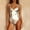 Silver, variant on Idoravan Womens One Piece Swimsuits Women Shiny Metallic Two One Piece Swimsuits Bikini Bathing Suit Vest Jumpsuit
