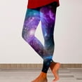 thumbnail image 2 of Gkeoshab Yoga Pants Women Women's Colorful 3D Space Print Yoga Pants Stretchy Polyester Spandex Printed Leggings Hot Pink L, 2 of 4