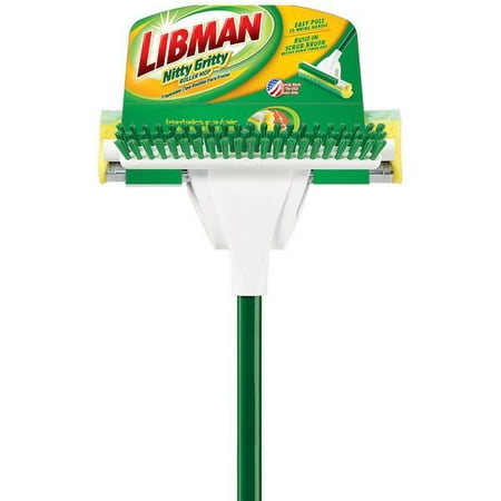 Libman Nitty Gritty Roller Mop with Scrub Brush (Best Mop For Floorboards)