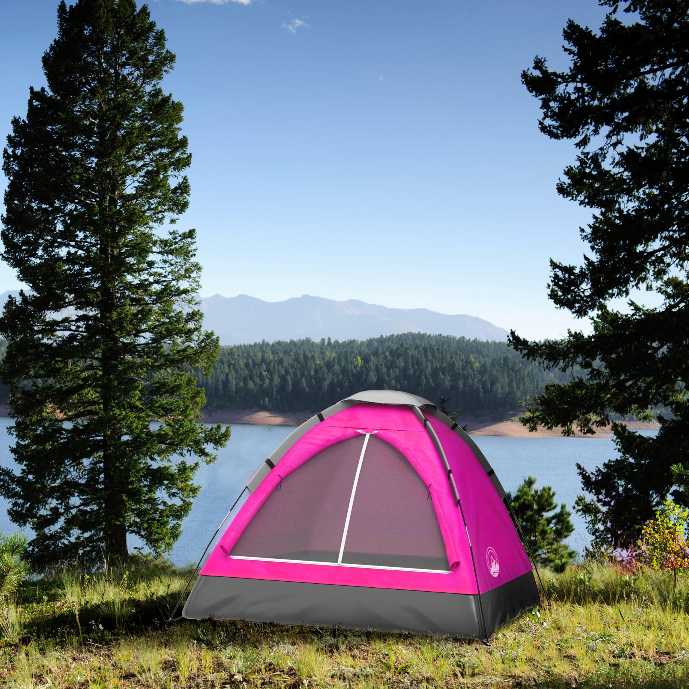 2-Person Dome Tent with Rain Fly & Carry Bag by Wakeman Outdoors