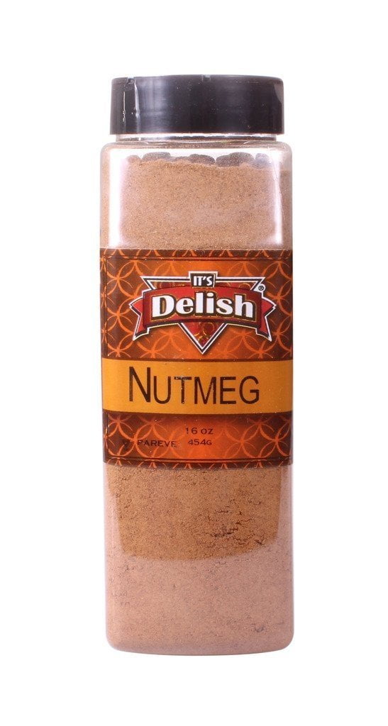Ground Nutmeg by Its Delish, 16 Oz. Large Jar