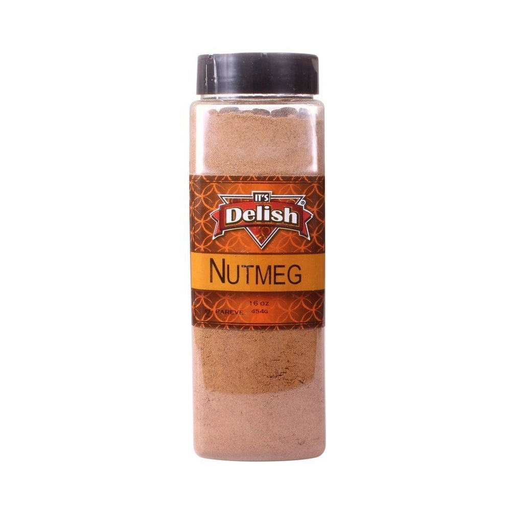 Ground Nutmeg by Its Delish, 16 Oz. Large Jar