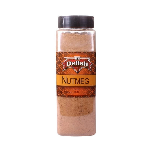 Ground Nutmeg by Its Delish, 16 Oz. Large Jar
