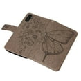 thumbnail image 6 of SaniMore Case for Samsung Galaxy A54 5G (6.4" 2023), PU Leather Skin with Luxury Embossed Butterfly [Wrist Strap & Card Slots & Flip Kickstand] Full-body Shockproof Business Wallet Cover, Gray, 6 of 10