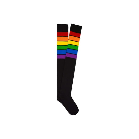 Everything Legwear Rainbow Stripe Thigh High Sock