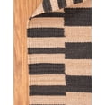 thumbnail image 5 of Rugsotic Carpets Handmade Rugs Hand Woven Kilim Square 8'x8' Cream Charcoal Wool for Indoor Use, 5 of 7