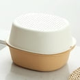 thumbnail image 4 of TUWABEII Home Decor Clearance Kitchen Organizer Basket Food Safe Plastic Drainer Space Saving Storage Container For Vegetables Utensils Sturdy Design Easy Clean Multi Purpose Use, 4 of 6