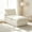 White-ammless+ottoman, variant on AUU Modern Oversized Modular Loveseat Sofa, Cloud-Like Boneless Couch for Living Room Apartment
