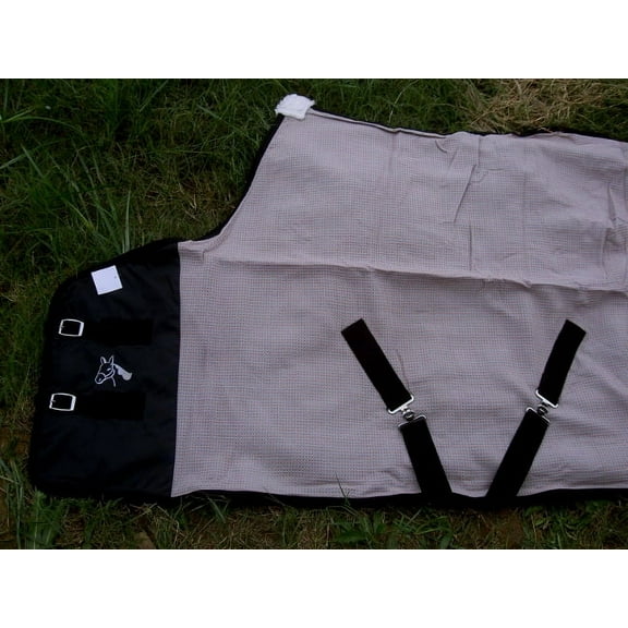 70" Horse Cotton Sheet Blanket Rug Summer Spring Pink Grey 5314