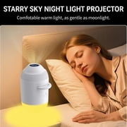 HD Smart Dynamic 5D Holographic Night Light Projector,Plug and Play HD 2-in-1 Galaxy Star Projector,360 Rotating, USB Powered,with 24 Films