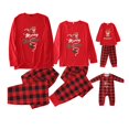 thumbnail image 3 of Christmas Family Set Color Block Long Sleeves Loose Christmas Family Sleepwear Set Elastic Waist for Festivals ANGGREK Otros, 3 of 6
