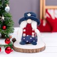 thumbnail image 3 of Niusricy 4th of July Patriotic Gnomes Decoration, Handmade Gnomes Stars  Stripes Plush Elf Scandinavian Tomte Veterans Memorial Day Gift, 3 of 6