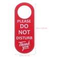 thumbnail image 2 of FESTFENDS Indicador De Puerta No Molestar Doble En Cuero Resistente Color Rojo Para Y Oficinas, 2 of 6