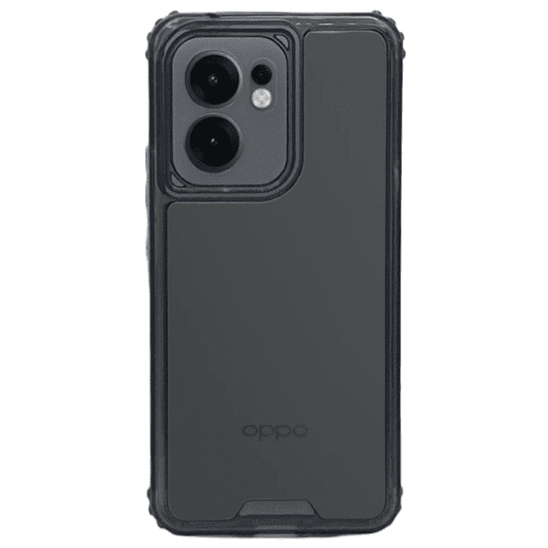 Funda Otter 360 Contorno De Color Uso Rudo Para Oppo Reno 13F 5G Negro Más 2 Micas De Cristal