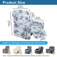 thumbnail image 6 of SCRAWLGOD Leaf Print Blue White Recliner Covers Stretch Recliner Sofa Cover Furniture Protector Recliner Chair Covers with Pocket Washable Dog Couch Recliner Cover for Living Room, 6 of 7