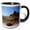 Black/White, variant on 3drose, Coastal Lighthouse, 11oz Mug