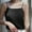 Black, variant on LYEAA Satin Tank Tops for Women Plus Size Spaghetti Strap Loose Summer Casual Party Sling Tube Top Solid Sleeveless Breathable Fashion Ladies Pullover Shirts Black 2XL