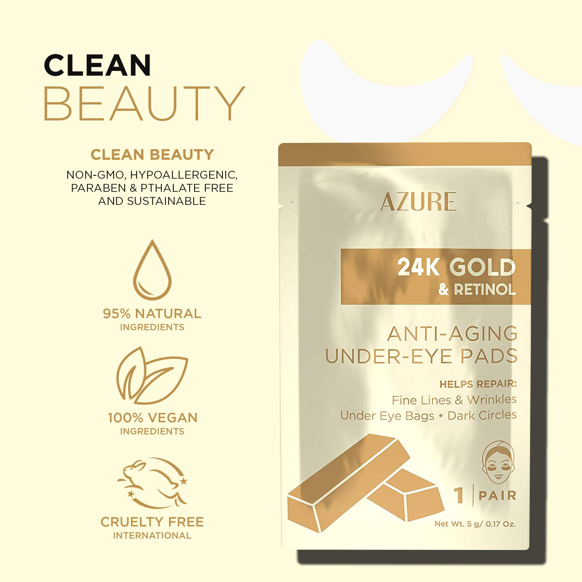 azure 24k gold & retinol eye serum review