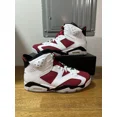 thumbnail image 2 of A i r-Jor-dan 6 Retro Carmine (2021) White Red CT8529-106 Men's Sizes 7-16, 2 of 6