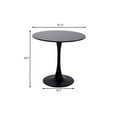thumbnail image 7 of Homy Casa Modern Round Dining Table for Small Apartment Kitchen or Breakfast Nook, Black, 7 of 7