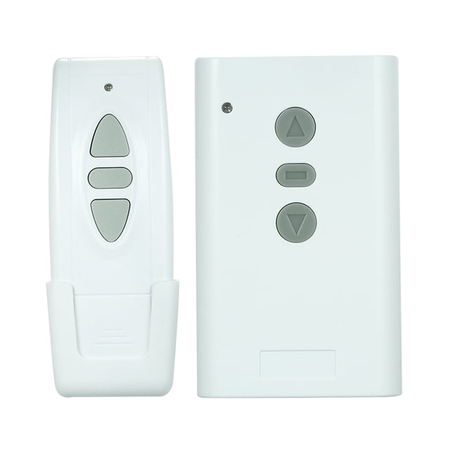 TFixolAC220V 2CH 433MHz Télécommande Sans Fil Intelligente RF Système Switch et 1PCS 3 Touches RF 433MHz Émetteur Télécommande Puce 1527 pour Écran de Projection Porte de Garage Rideau Électrique
