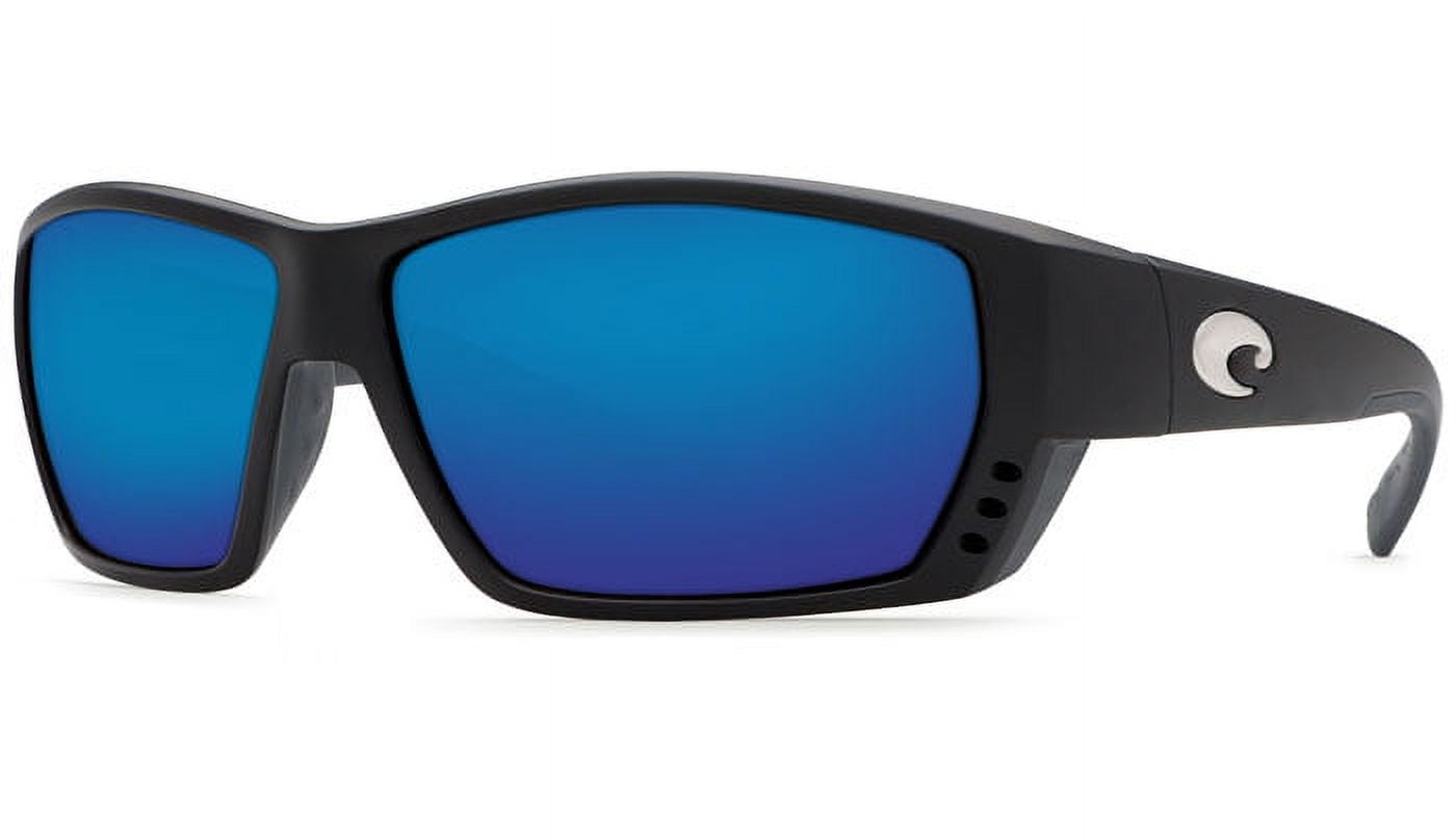 Costa Del Mar Tuna Alley Polarized Blue Mirror 580P Rectangular Men's Sunglasses TA 11 OBMP 2.50
