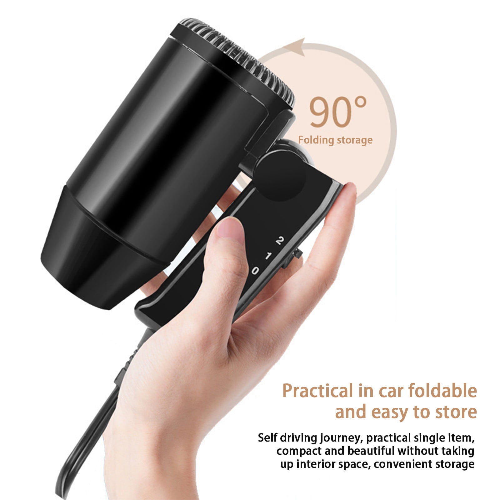 Kyusrd Multifunctional Handheld Car Hairdryer High Power 12v Car Hairdryer