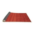 thumbnail image 2 of Ahgly Company Indoor Square Abstract Orange Modern Area Rugs, 6' Square, 2 of 4
