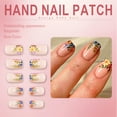 thumbnail image 5 of RAGUPEL 24Pcs Glue on Nails for Women,Flower and Grass Pattern Press on Nails Short,Bright Surface Press on Nail,Stick on Nails for Women for the Workplace Or Conservative Industries,Style1, 5 of 7