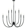 thumbnail image 3 of 52699BK Kichler Lighting Malene - 8 Light Chandelier-43.5 Inches Tall and 45.25 Inches Wide-Black Finish, 3 of 9