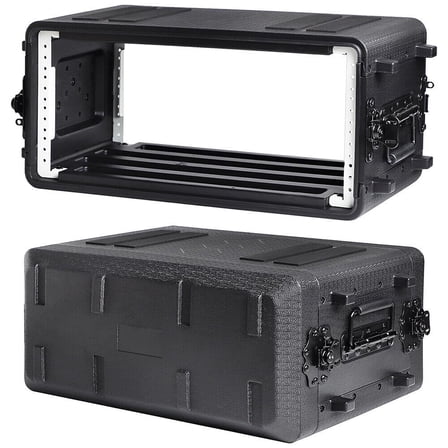 4U Rack Case Shallow 10.2" Depth 19" Rackmount Flight Case ATA Road Case