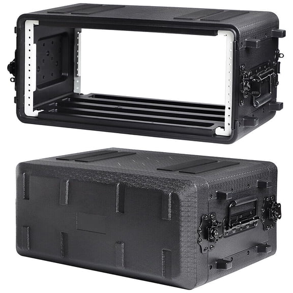 4U Rack Case Shallow 10.2" Depth 19" Rackmount Flight Case ATA Road Case