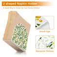 thumbnail image 5 of Yayeee Napkin Holder for Table Set of 2 Kitchen Paper Tissue Organization, Olive Leaf, 5 of 8