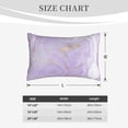 thumbnail image 4 of Pofeuu Lavender Glitter Foil Stripes Print Polyester Microfiber Plush Pillowcases, Super Soft and Cozy Pillow Case Covers with Envelop Closure（Pillow core not included）-16"x24", 4 of 6