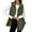 A-Army Green, variant on Inleife Women's Vest Loose Solid Color Casual Lapel with Button Jacket Tops