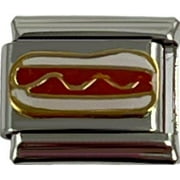NONBRANDED Italian Charm Link Charm Hot Dog 9mm