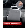 thumbnail image 5 of KBH Center Console Cover for 2004-2010 Ford F150 Accessories, Washable Fabric Arm Rest Protector Covering for Car, Dark Gray(Fits Jump Seat Console Only), 5 of 8