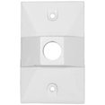 thumbnail image 1 of Morris Products 37312 One Gang Weatherproof Covers - Retangular Lampholder One Hole 0.5 In. White, 1 of 1
