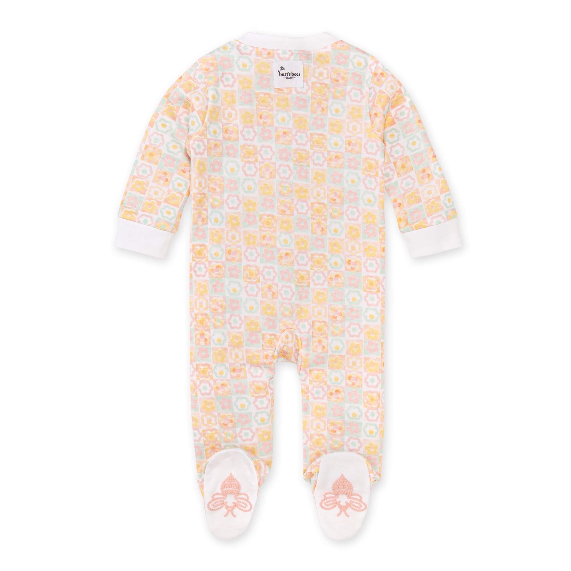Burt's Bees Baby Organic Cotton Baby Girl One Piece Sleep 'N Play, Sizes Newborn-6/9 Months