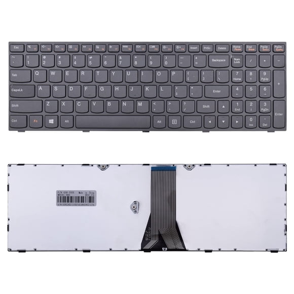 SUNMALL Teclado de repuesto para portátil con marco compatible con Lenovo LdeaPad Flex 2 15 B50 B50-30 B50-45 B50-70 B50-80 B51-80 G50 G50-30 G50-45 G50-70 G50-80 G50-75 Z50 US Layout